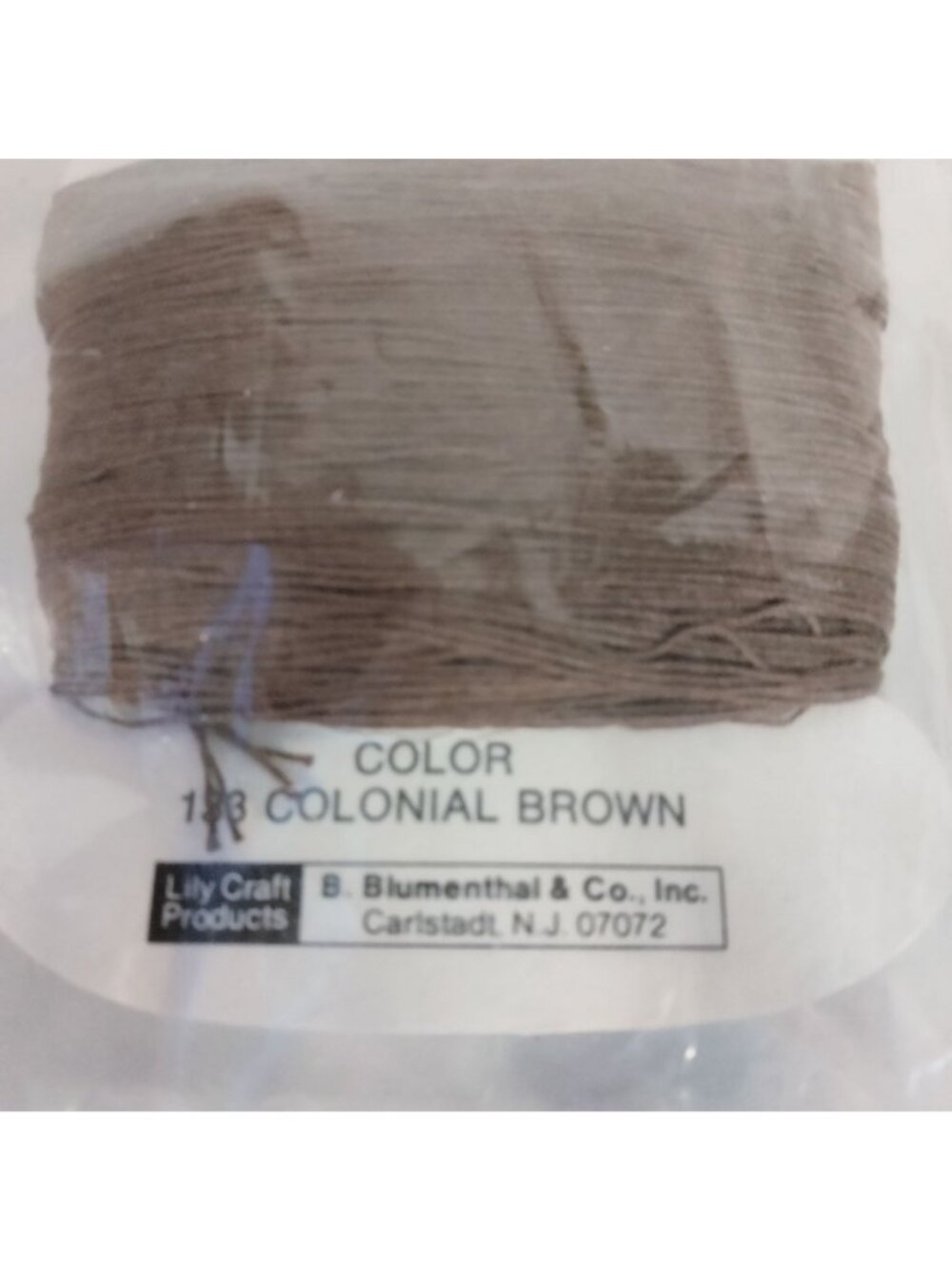 Lily Candle Wick Yarn  Colonial Brown 133 50 Yards Cotton 4 Strands 3 Ply Craft - Picture 4 of 5